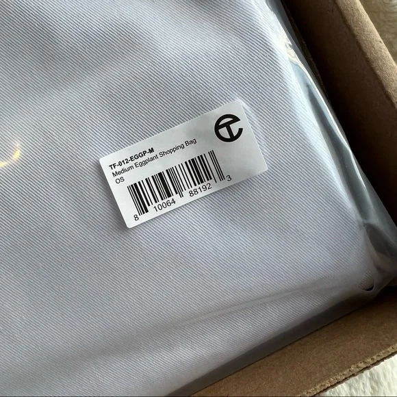 TELFAR eggplant purple medium shopping bag - NWT - still in box - Picture 4 of 7